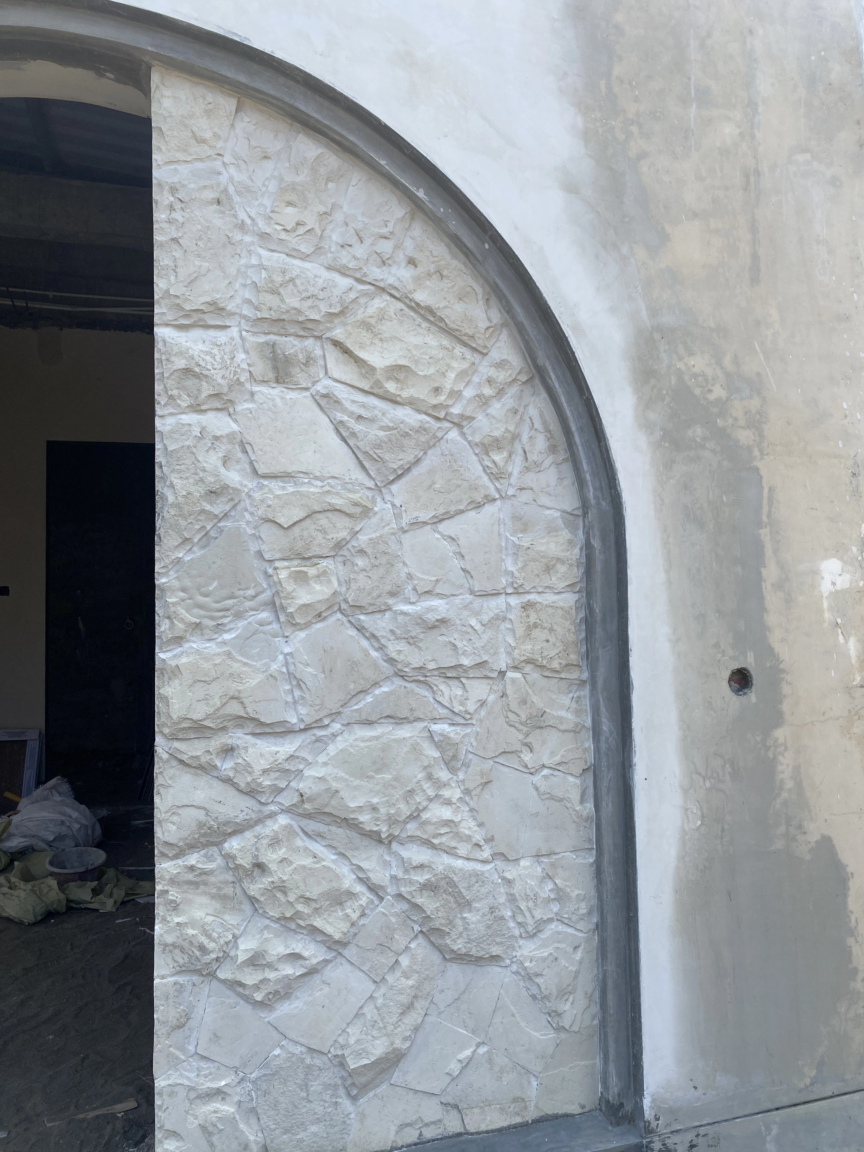 Kebumen random stone installation project